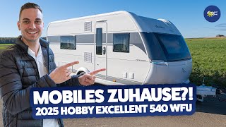 ✨ JETZT NEU 2025 Hobby Excellent 540 WFU  Caravan  Test amp Kaufberatung  Camperland Bong [upl. by Lechar]