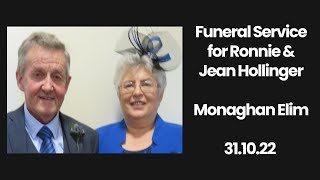 Funeral Service  Ronnie and Jean Hollinger [upl. by Enimassej]