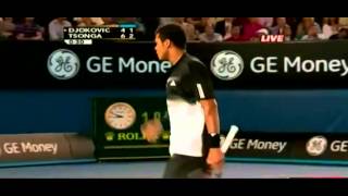 Australian Open 2008 ATP Final  Novak Djokovic vs JoWilfried Tsonga [upl. by Atteuqahs]