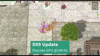 Ragnarok GGH  DirectX9 Update  Discrete GPU at 144Hz  Snapping at Prontera [upl. by Roy551]