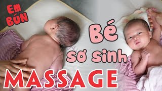 Massage cho bé sơ sinh  Em Tuệ Anh 10022024 [upl. by Nniuqal]