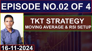 EPISODE NO2 OF 4  TKT STRATEGY  MOVING AVERAGE amp RSI SETUP  Mustafa Asghar  psx trading [upl. by Campman]