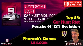 Asphalt 9  Porsche 911 GT1 Evolution Car Hunt Riot  4 Star  Pharaohs Games  154028s [upl. by Eirod]