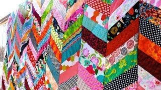 Chevron Column Quilt Tutorial [upl. by Ricca]