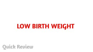 Low birth weight LBW  Psm park  MBBS [upl. by Navlys]