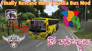 New Hino 1j X Soudia Bus Mod Free Download bussimulatorindonesia [upl. by Ennoirb771]