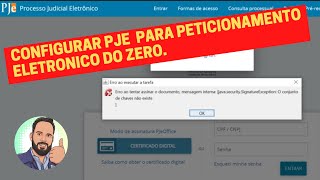 Acessar PJE com Token e PJEOffice p Peticionamento Eletronico do zero corrigindo erros ao assinar [upl. by Bergeman137]