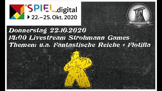 SpielDigital  Pottgamer Livestream Strohmann Games Neuheiten [upl. by Nosac]