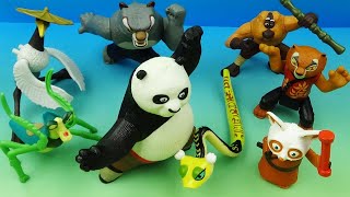 REVISIT  2008 KUNG FU PANDA set of 8 McDONALDS HAPPY MEAL MOVIE COLLECTIBLES VIDEO REVIEW [upl. by Di533]