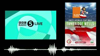 Stewart Grant Talks Subbuteo FISTF World Cup On BBC Radio 5 Live Breakfast 2392024 [upl. by Eemla]