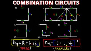 How to solve equivalent resistance of combination circuits [upl. by Martz166]