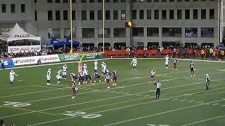 Toronto Argonauts DB Benjie Franklins interception denies Montreal Alouettes 2point convert 119 [upl. by Kalvn352]