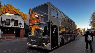 Reading Buses ￼ Scania N270UD OmniDekka 863 YT59OZN On Route 21 To Lower Earley [upl. by Ablem452]