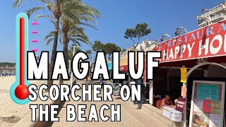 MAGALUF BEACH BURNING Mallorca August 2024 [upl. by Dorrie652]