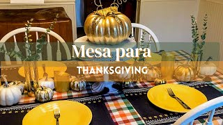 Como decorar la mesa para Acción de Gracias  Thanksgiving [upl. by Catriona]