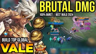 VALE BEST BUILD 2024  BUILD TOP GLOBAL VALE GAMEPLAY  MOBILE LEGENDS✓ [upl. by Shore]