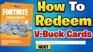 How to REDEEM Fortnite VBuck Cards on All Platforms Full Guide [upl. by Atirhs]