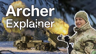 British Army Archer Artillery in action British military testing cuttingedge firepower in Finland [upl. by Boorer]