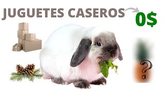 3 JUGUETES Caseros Para CONEJOS 🐰 Con Materiales Reciclados Fáciles de Hacer [upl. by Anewor]