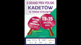 II Grand Prix Polski Kadetów w Tenisie Stołowym stół 34 [upl. by Nnaylrebmik746]