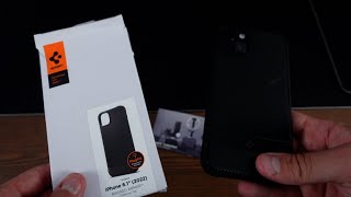 iPhone 14 Spigen Rugged Armor Case review [upl. by Nnylkoorb878]