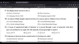 2nd PU PHYSICS MODEL PAPER SOLUTION [upl. by Jeni873]