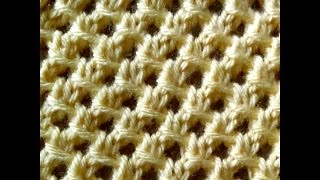 How to Knit the Irish Mesh Stitch [upl. by Mitchell934]