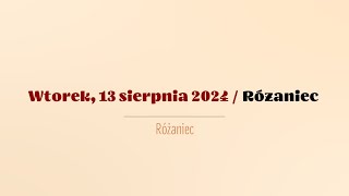 Różaniec  13 sierpnia 2024 [upl. by Anwahs]