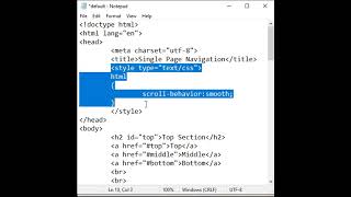 Smooth Scroll Effect in HTML  html shorts 36 🚀 [upl. by Tallie255]
