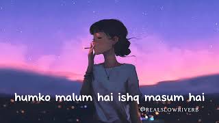 Ishq masoom hai lofi song  humko malum hai song  sad lofi song [upl. by Salahcin]