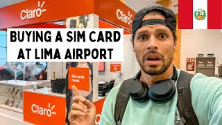 Buying a Sim Card for Peru at Lima Airport [upl. by Lenox]