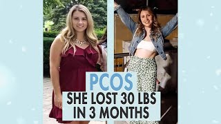 How Victoria Lost 30 Pounds with PCOS  Her 5 tips for PCOS weight loss [upl. by Annodam955]