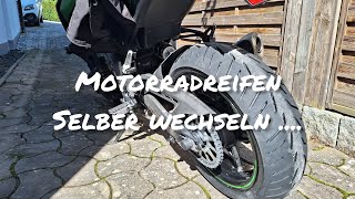 Motorradreifen selber wechseln I Z900 [upl. by Erl288]