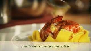 Papardelle aux scampis sauce curry et pancetta croustillante  Knorr [upl. by Lunn]