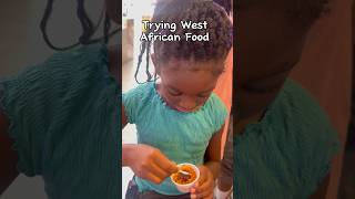 Trying West African Food westafrica food [upl. by Auohc]