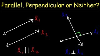 How To Tell If Two Lines Are Parallel Perpendicular or Neither [upl. by Marybelle]