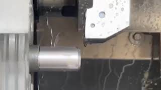 CNC Knurling with thread tool [upl. by Aztiram]