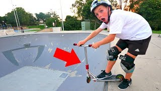 NEXT LEVEL MINI SCOOTER TRICKS AT SKATEPARK [upl. by Tonya112]