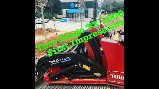 Toro Dingo Tx 1000 First Impression [upl. by Hamner695]