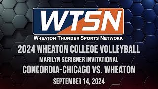 2024 Marilyn Scribner Invitational  ConcordiaChicago vs Wheaton Court 1 [upl. by Araeic120]