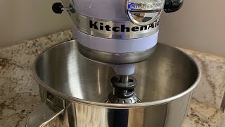 KitchenAid Artisan Series 5 Qt Tilt Head Stand Mixer w Pouring Shield KSM150PS Lavender Cream [upl. by Suzanna912]