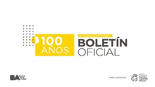 Boletín oficial A 100 años de su creación ¿Qué es y para qué sirve [upl. by Asseneg]