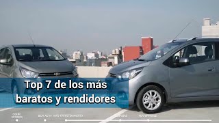 Los 7 autos más baratos y rendidores de México [upl. by Ahsinra]