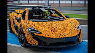 Real LifeSize LEGO® Technic™ McLaren P1™ driven by Lando Norris in Silverstone  Part 2 [upl. by Kanya]