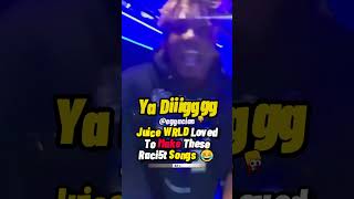 Juice WRLD Loved To Make Raci5t Songs 😂 [upl. by Enimassej]