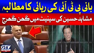 Mushahid Hussain Speech In Senate  Imran Khan Ki Rihai Ka Mutalba  Breaking News [upl. by Haelak411]