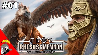 UM REI BÁRBARO  Total War Saga Troy Mythos  Rhesus  Gameplay PTBR 01 [upl. by Kraska]