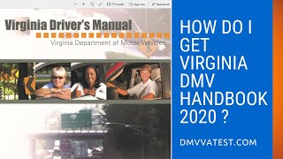 How do I get Virginia DMV Handbook VA Drivers Manual 2020 [upl. by Anissa697]