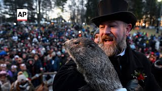 Groundhog Day 2023 Punxsutawney Phil makes annual prediction [upl. by Inele]