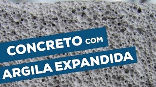 Argila expandida no Concreto [upl. by Keverne]